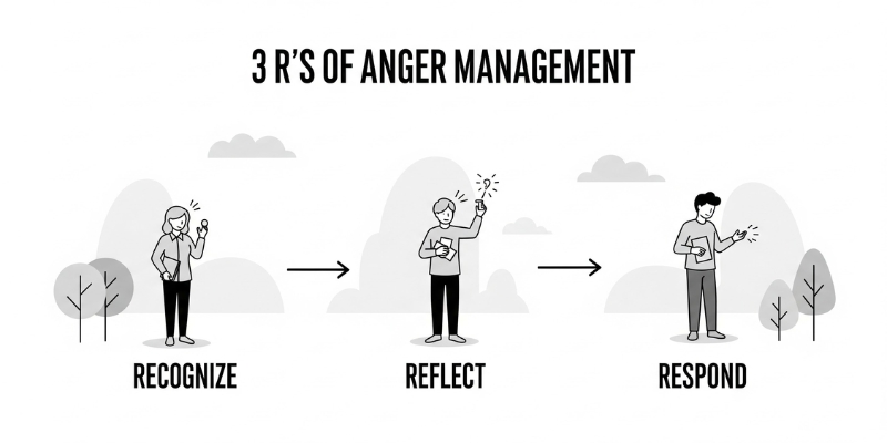 The 3 R’s of Anger Management: A Simple Guide to Recognize, Reflect, and Respond