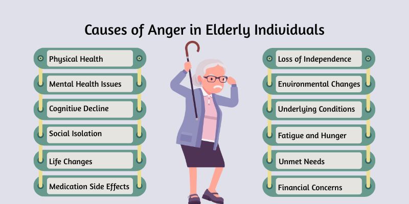what are the causes of anger in elderly individuals