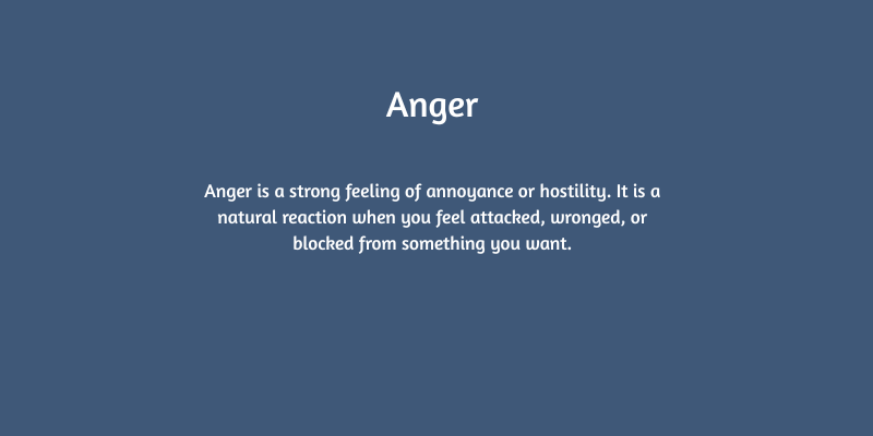 define anger