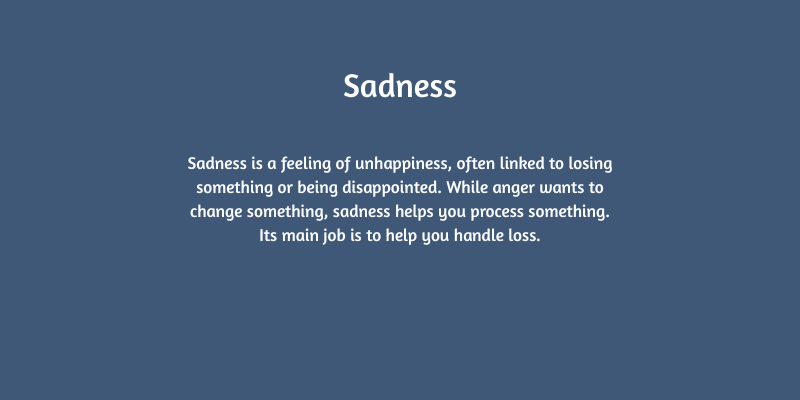 define sadness